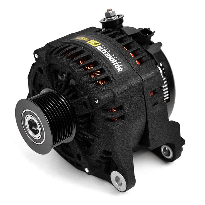 HD High Output Alternator (New) Wrinkle Black 2007.5-2023 Dodge 6.7L Cummins XD354 XDP