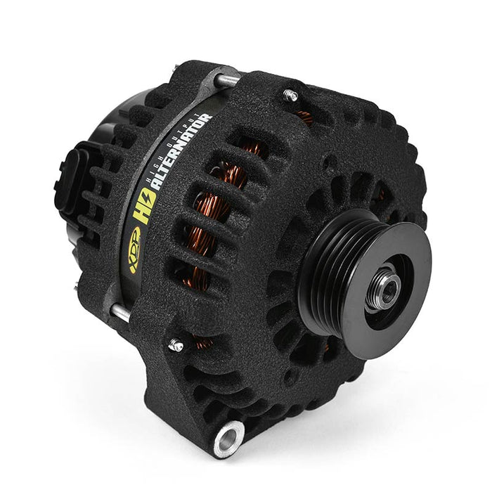 Wrinkle Black HD High Output Alternator 2001-2007 GM 6.6L Duramax XD355 XDP